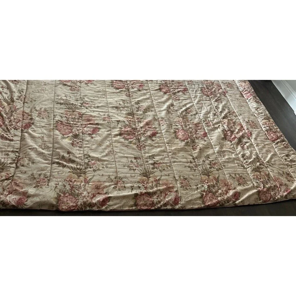 Vintage Ralph Lauren Genevieve Bedspread Queen 92x102 Corner Wear See Pictures